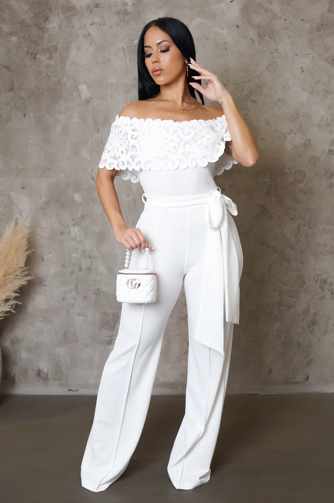 All love jumpsuit white