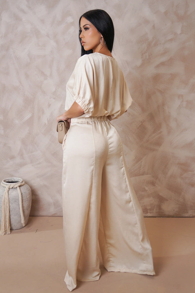 Romance pant set beige