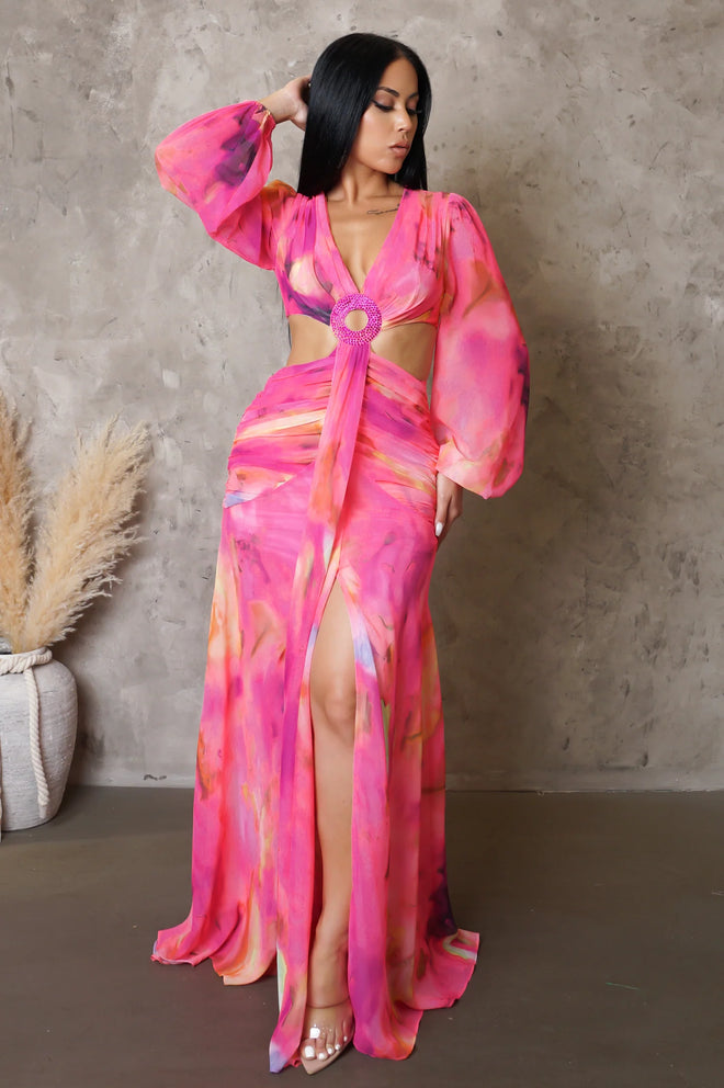 I’m your muse maxi dress pink