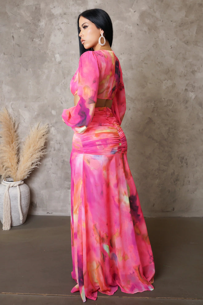 I’m your muse maxi dress pink