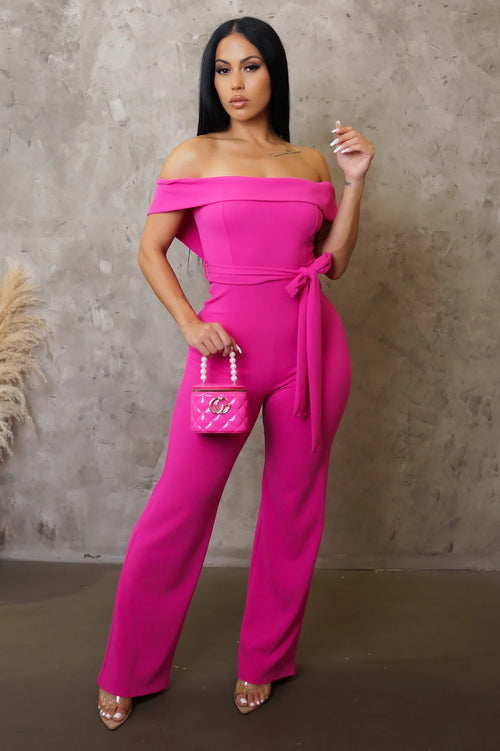 Trust your true self jumpsuit pink