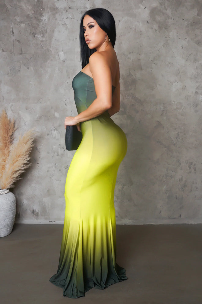 Keep it mine maxi dress green