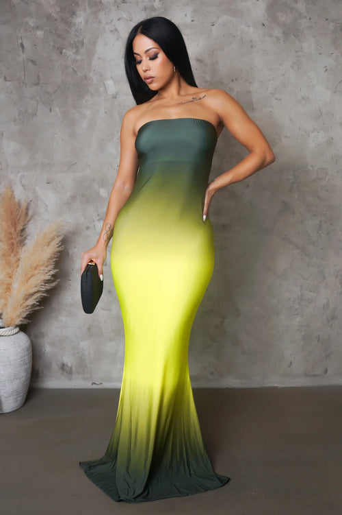 Keep it mine maxi dress green