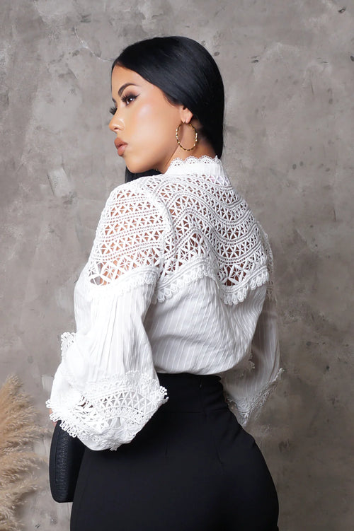 Brunch me every day blouse white