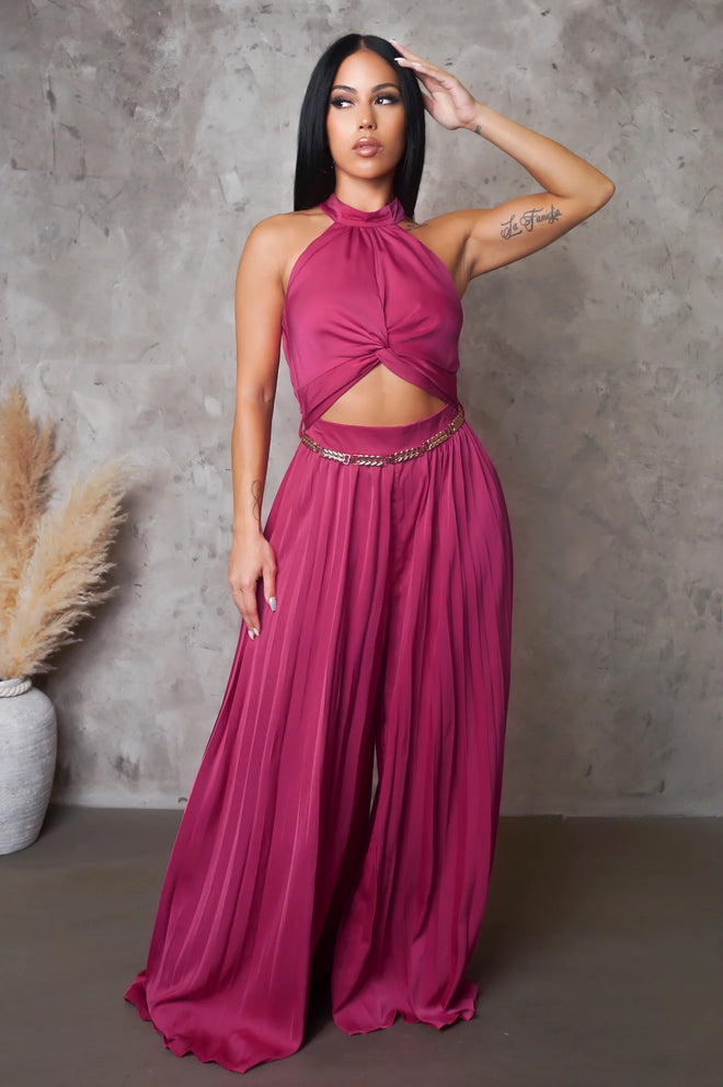 So icy jumpsuit fuchsia