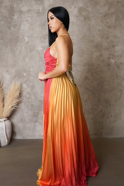 Seven senses maxi dress coral