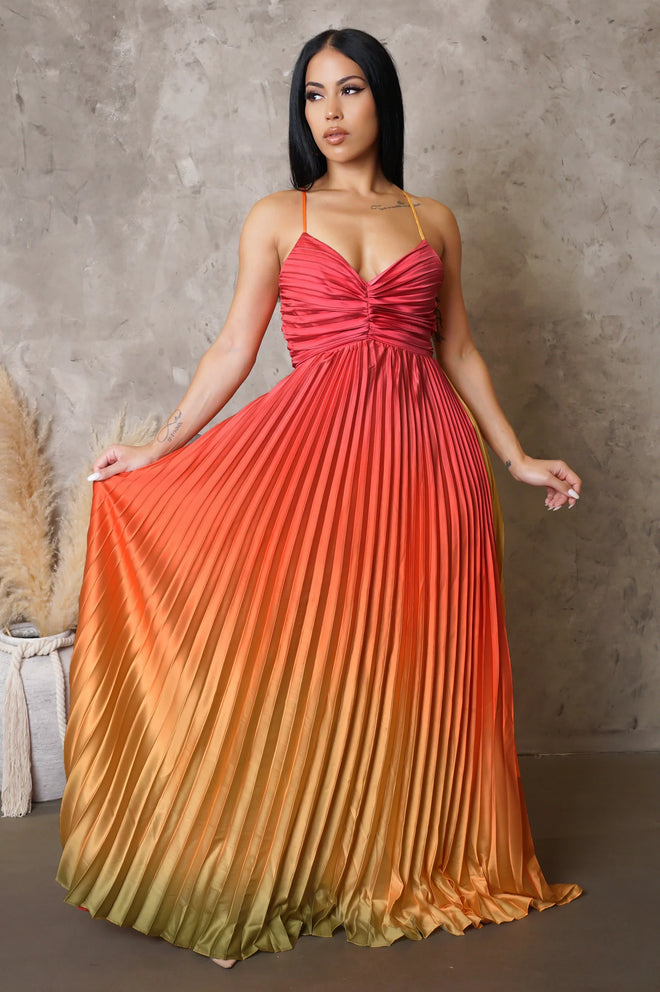 Seven senses maxi dress coral