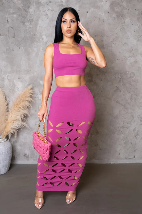 All I want skirt set pink