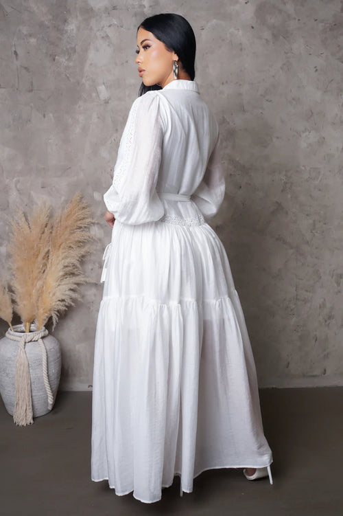 Love me Habibi maxi dress white